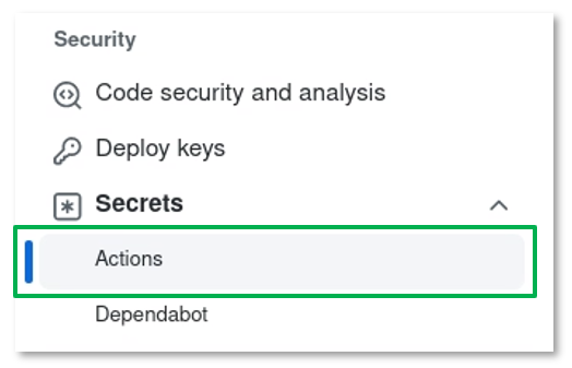 Iris Settings Security Actions